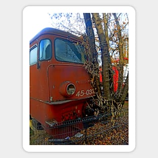 Disused loco, Romania Sticker